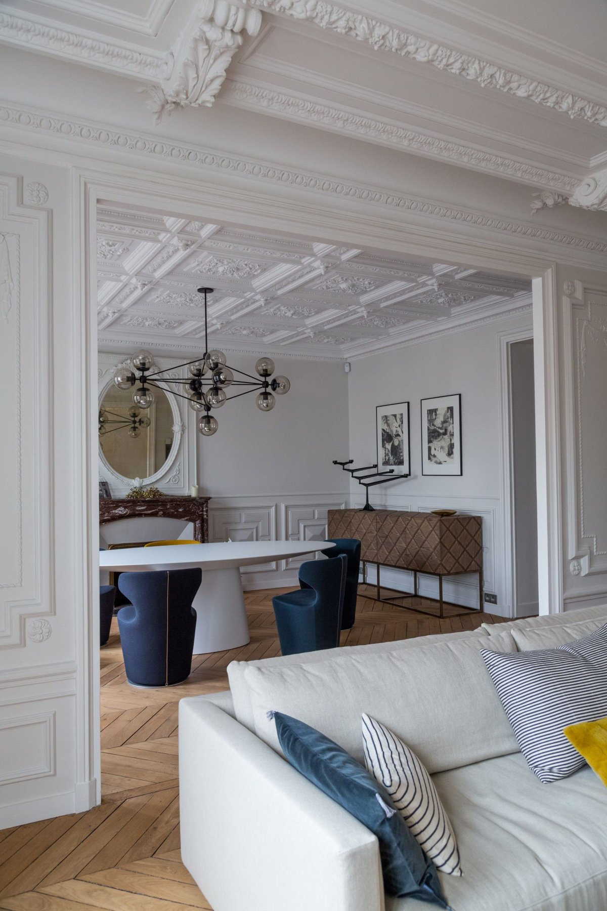 Покрашенные стены в квартире