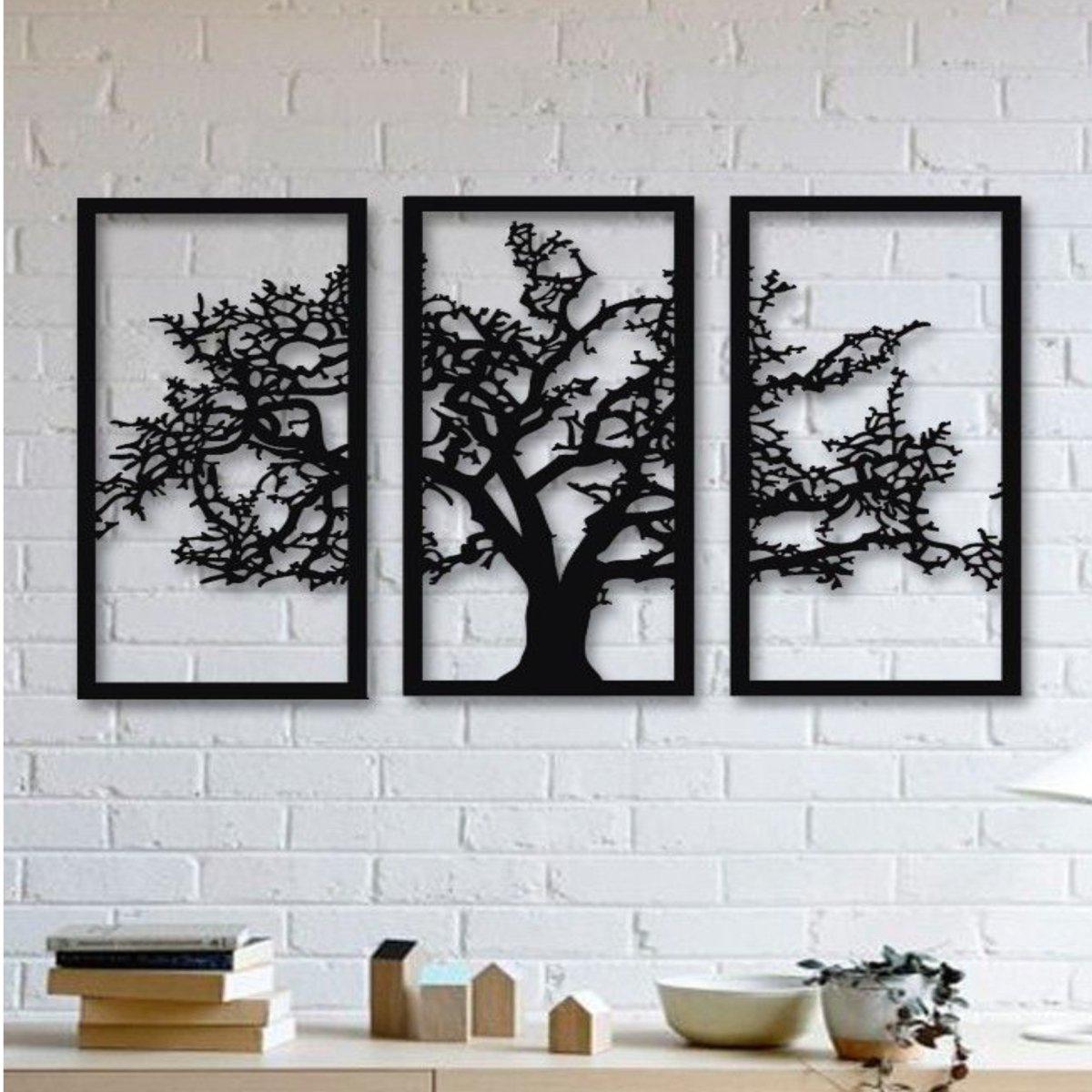 Черное панно на стену