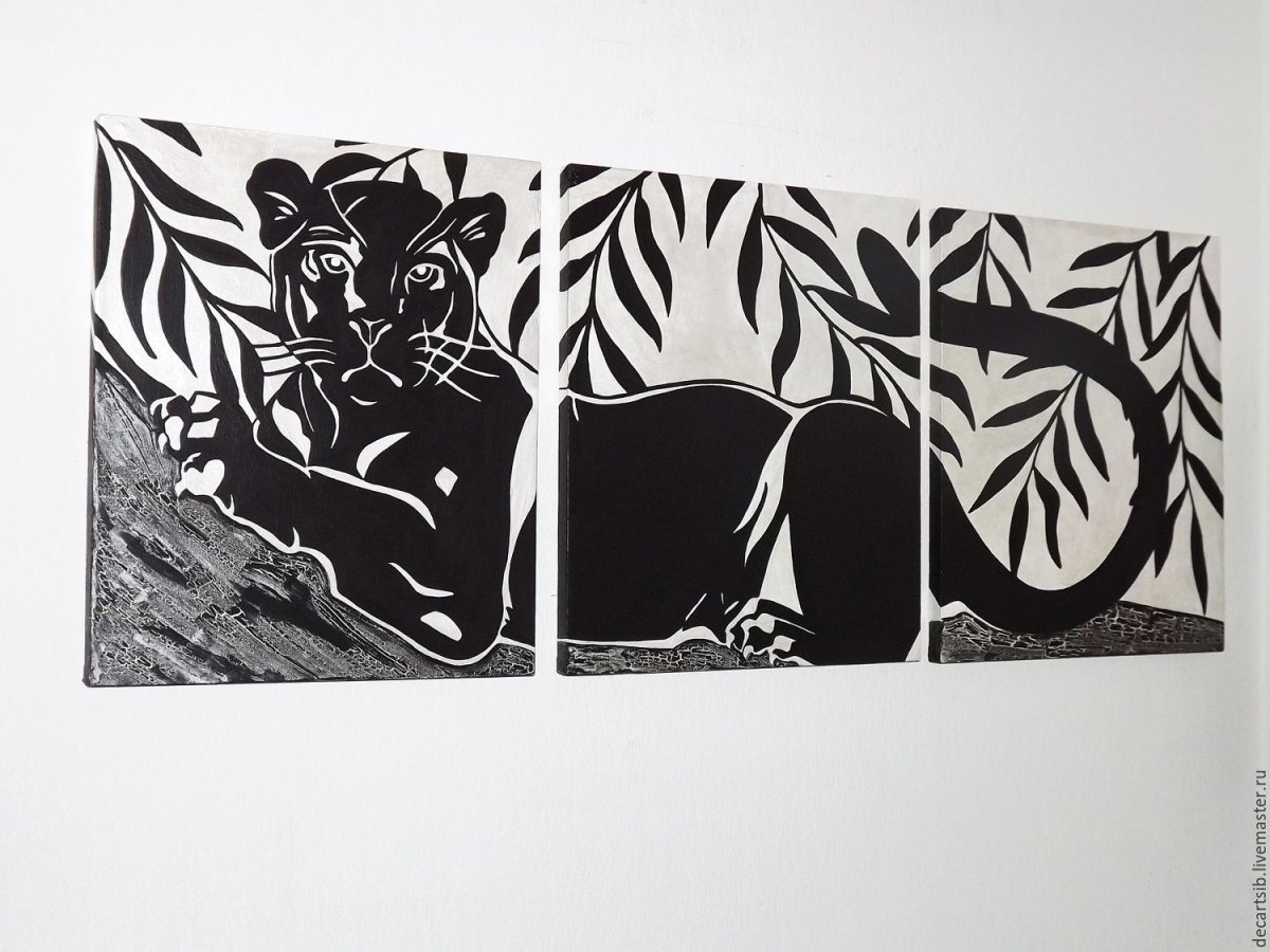 Картины черно белые для интерьера