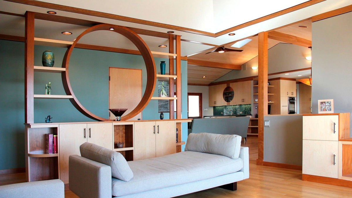 Перегородка с подсветкой для зонирования