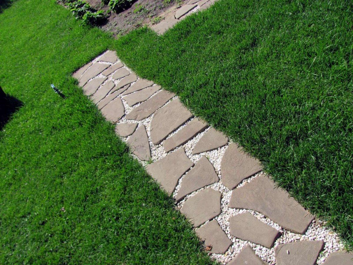 Комбинированное мощение дорожек