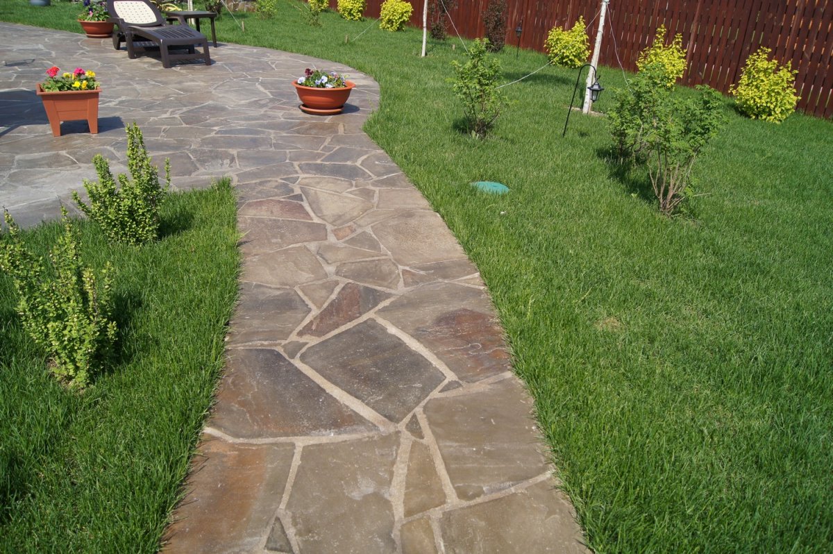 Мощение галтованным камнем