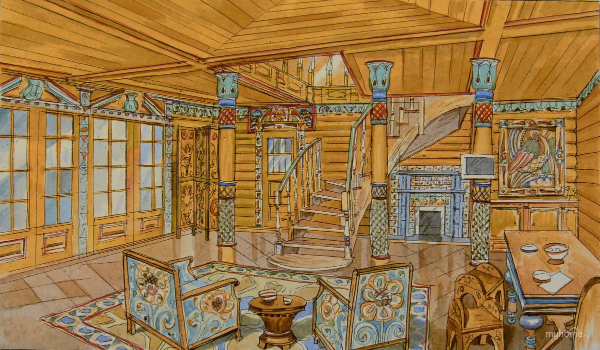 Студия новостей Старорусский стиль