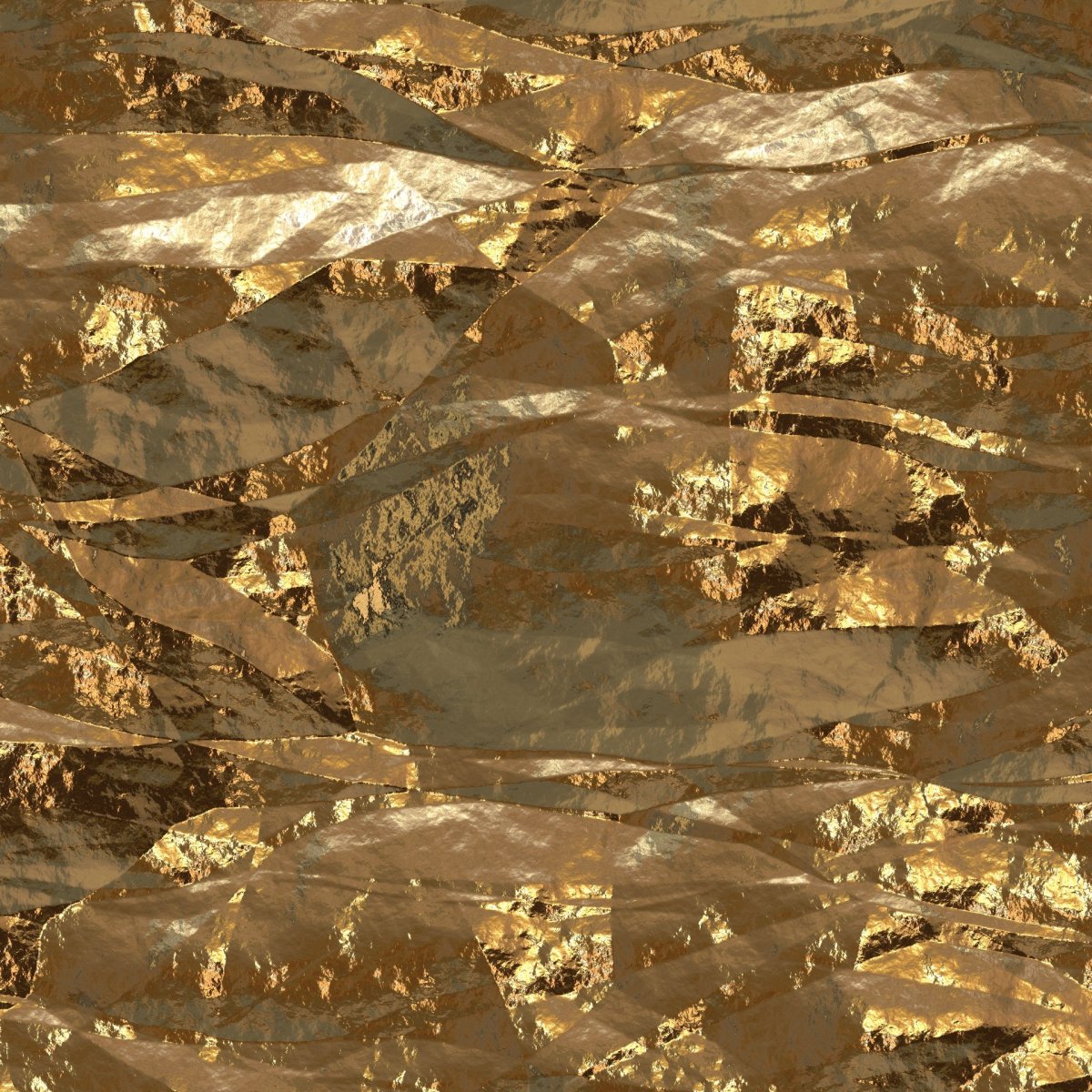 Мятая Золотая фольга