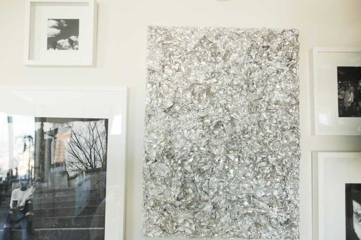 Декор из фольги на стену