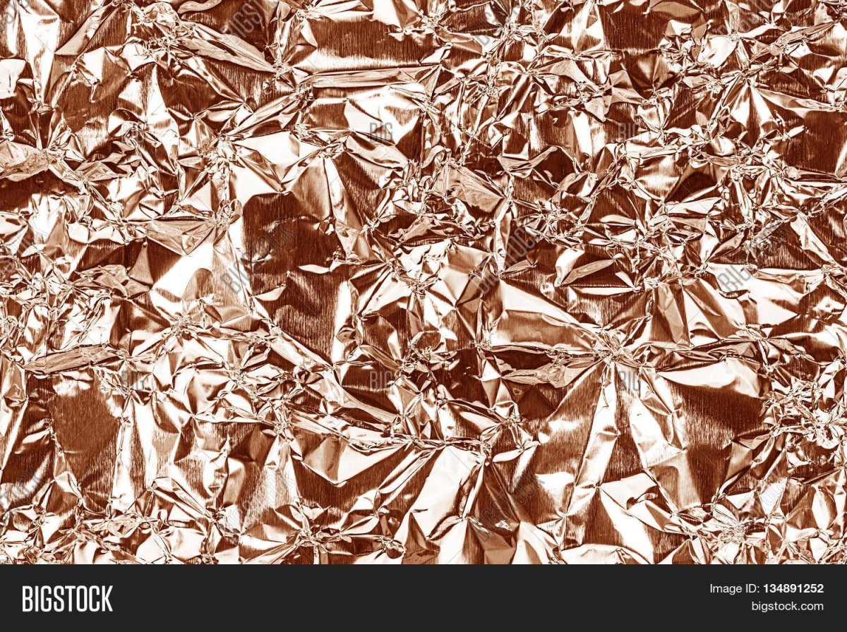 Мятая фольга золото