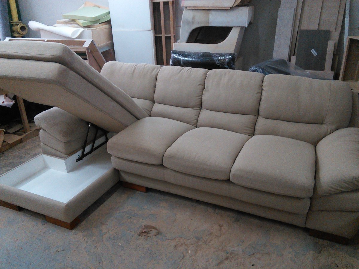 Варианты перетяжки углового дивана