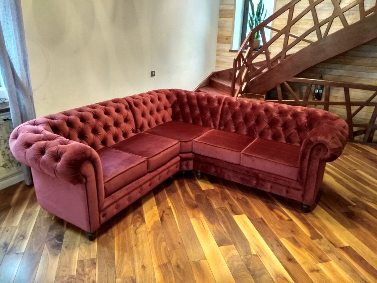 Перетянуть угловой диван