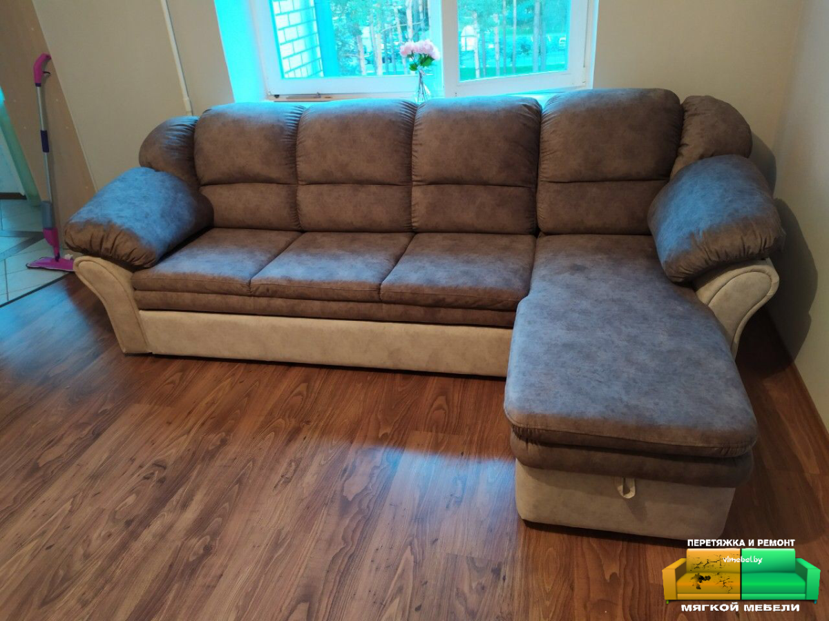 Обивка мебели до и после