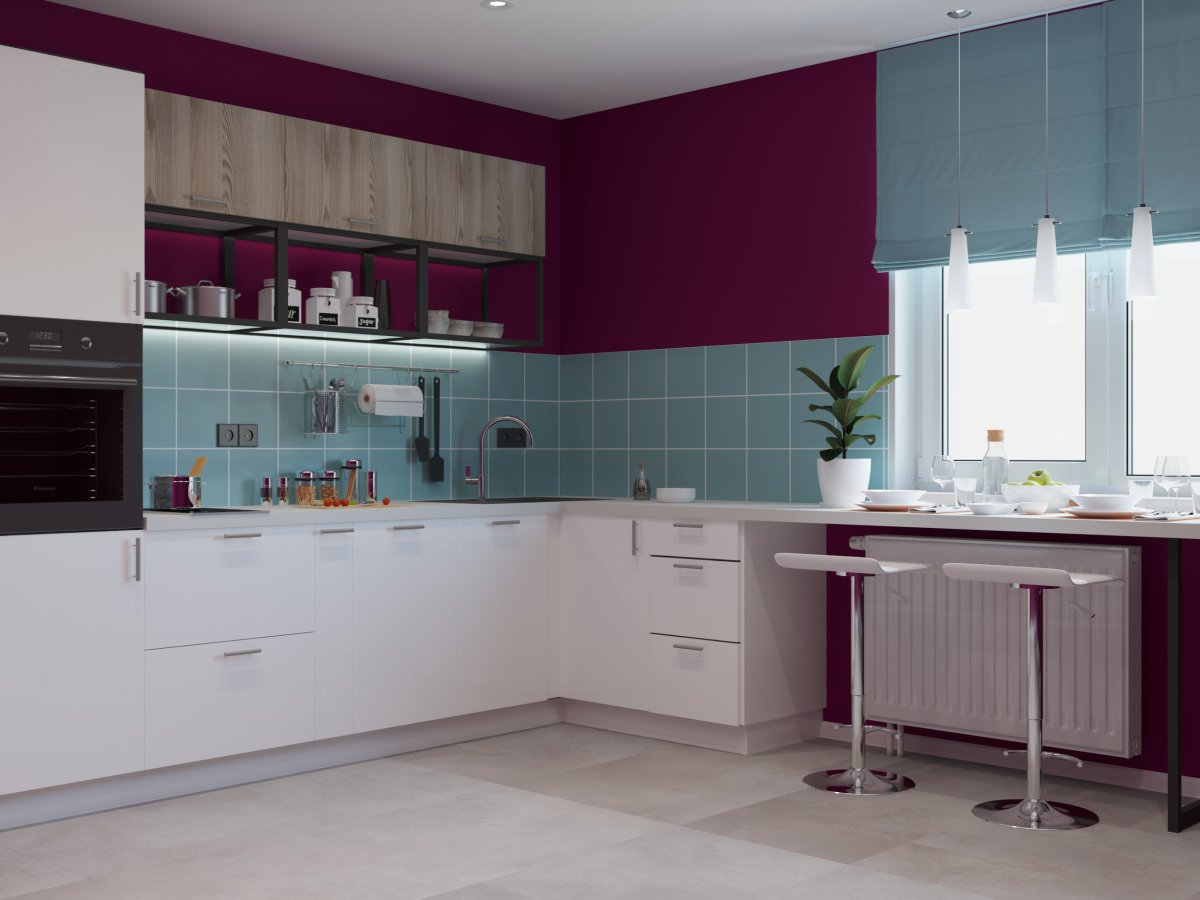 Кухня Аша бежевый Леруа