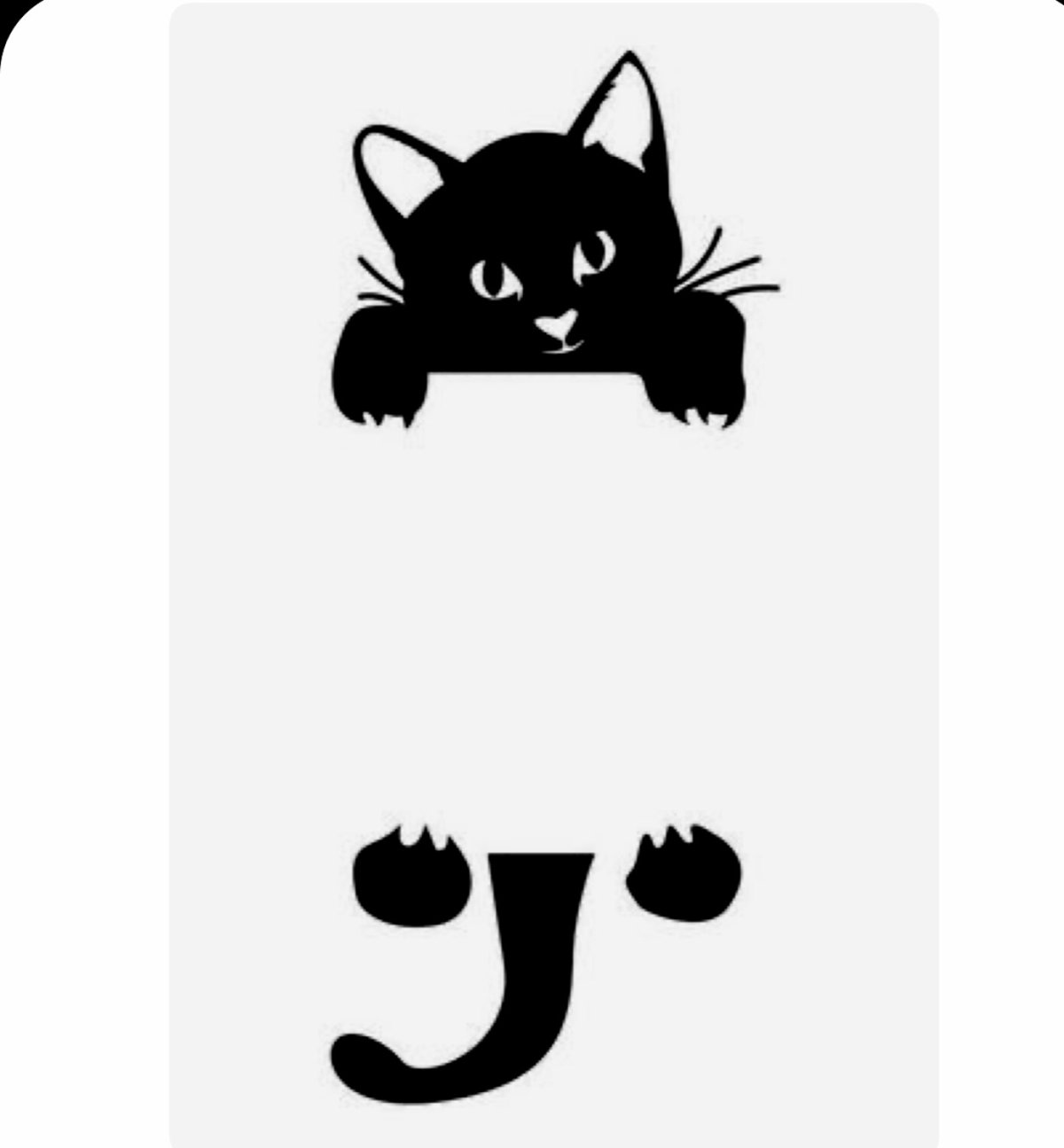 Трафареты для декора котики