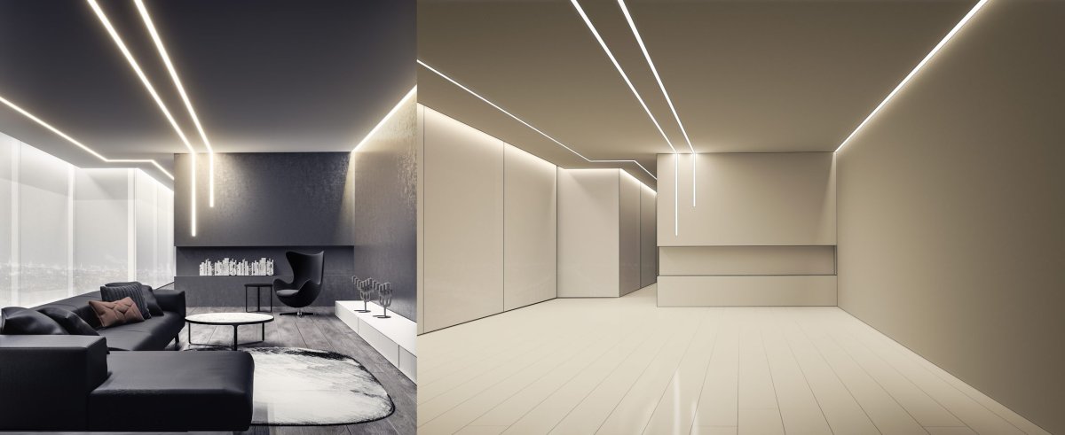 Парящий потолок в прихожей