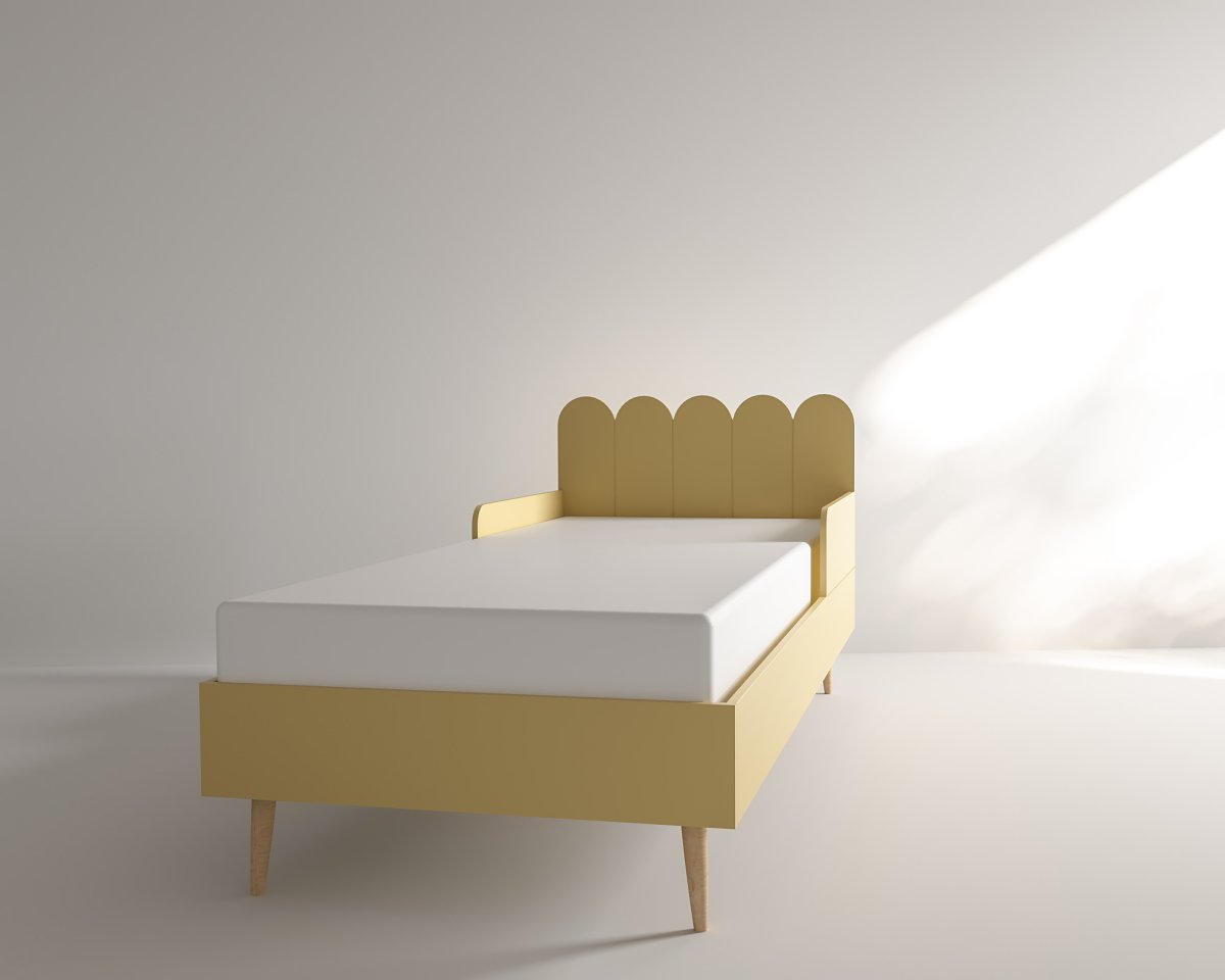 Кровать найден в интерьере