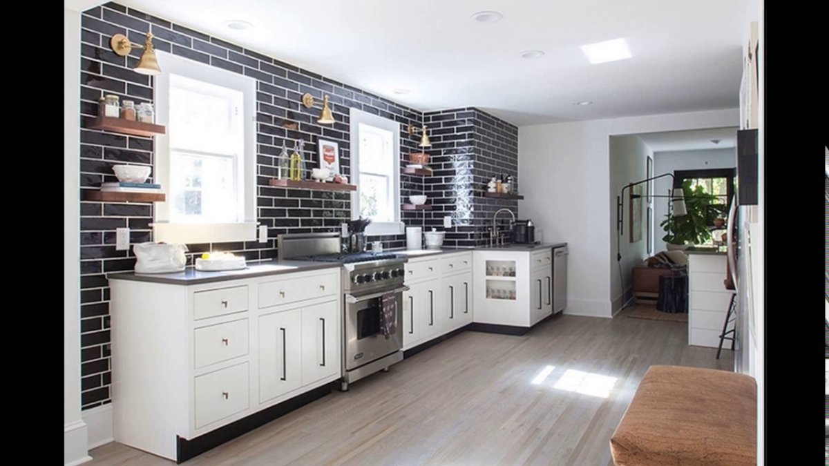 Освещение кухни без верхних шкафов