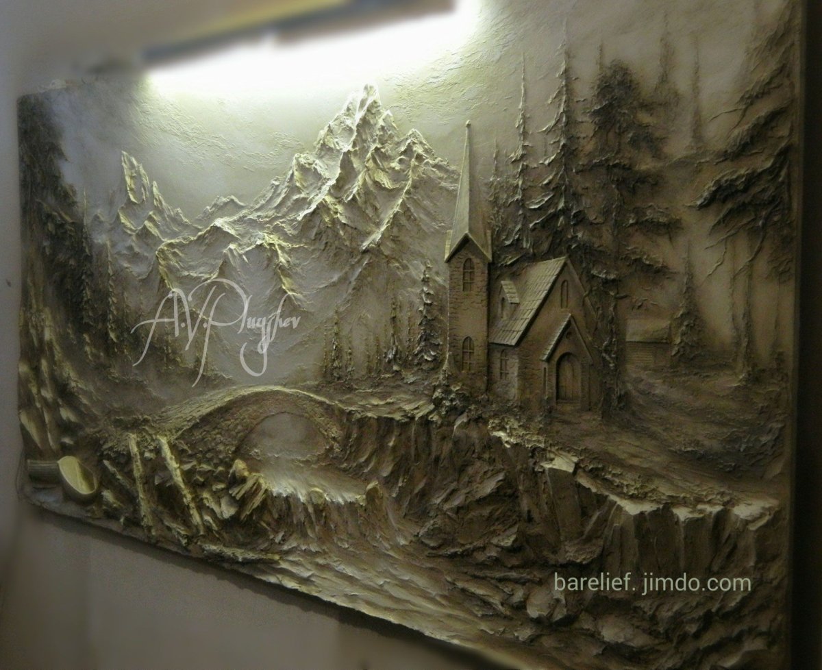 Объемные картины на стене