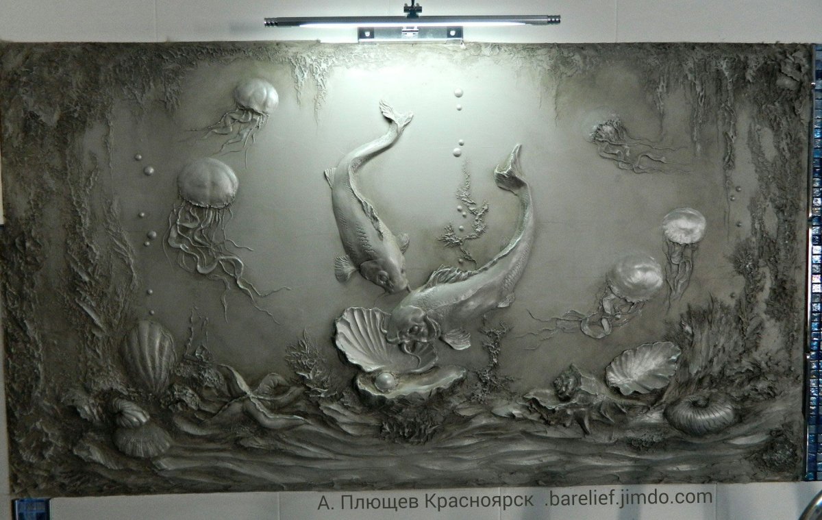 Александр Плющев картины барельефные