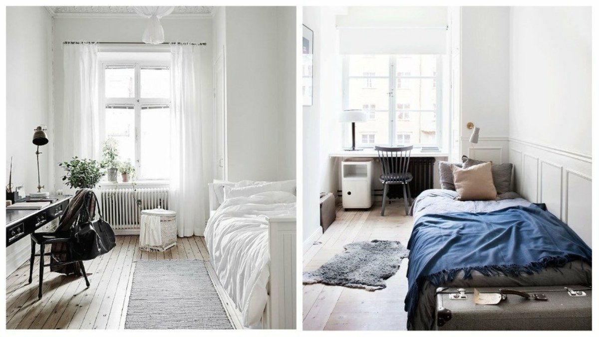 Кровать на подиуме в интерьере