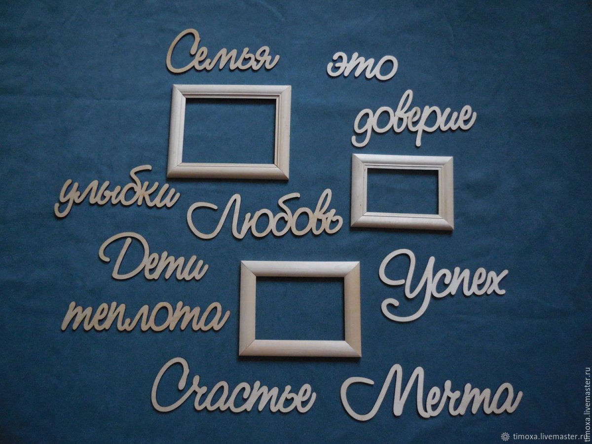 Декоративные надписи на стену