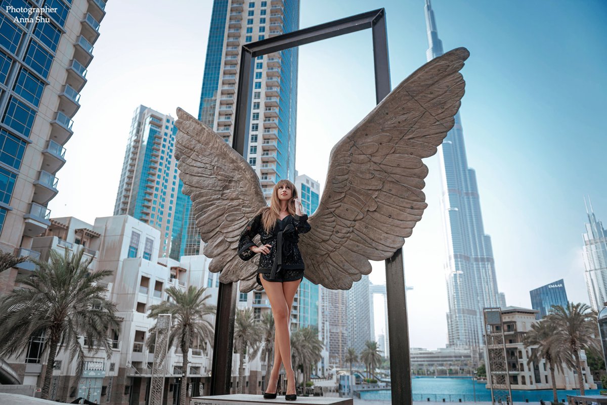 Баннер с крыльями ангела