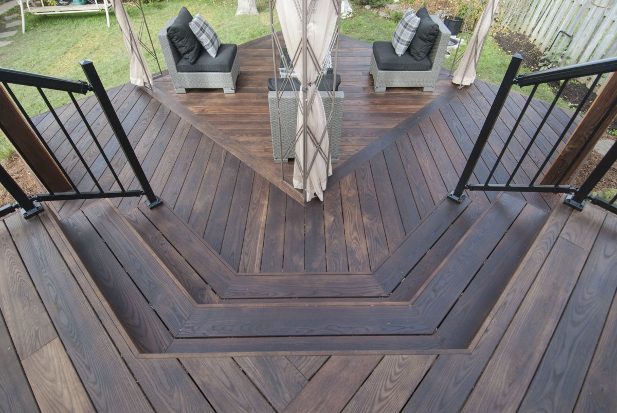 Доска террасная композит (лиственница)