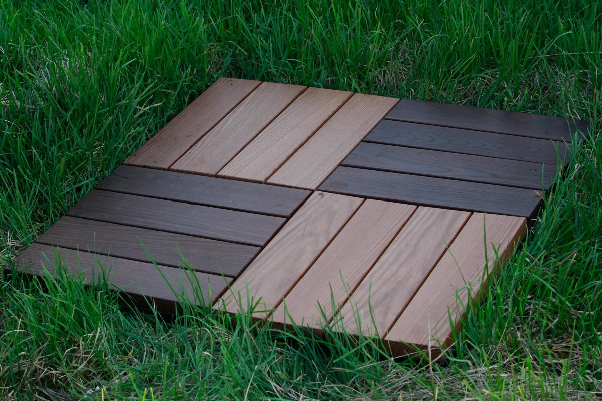 Садовый паркет из термодревесины