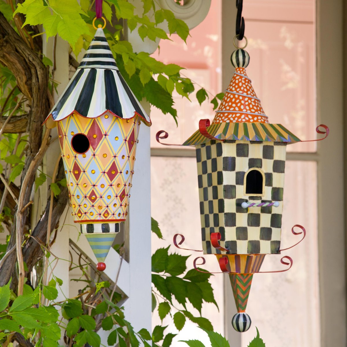 Украшение веранды птичками