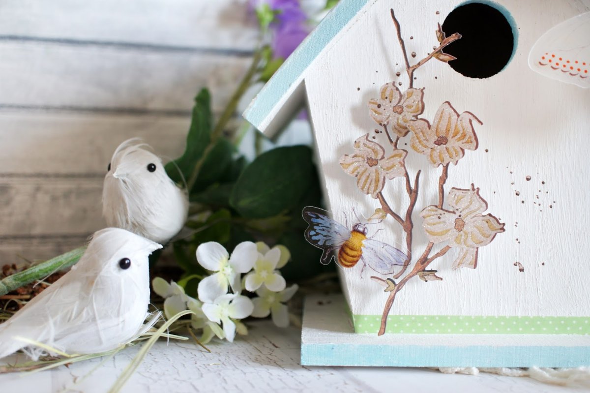 Пасхальные скворечники декор