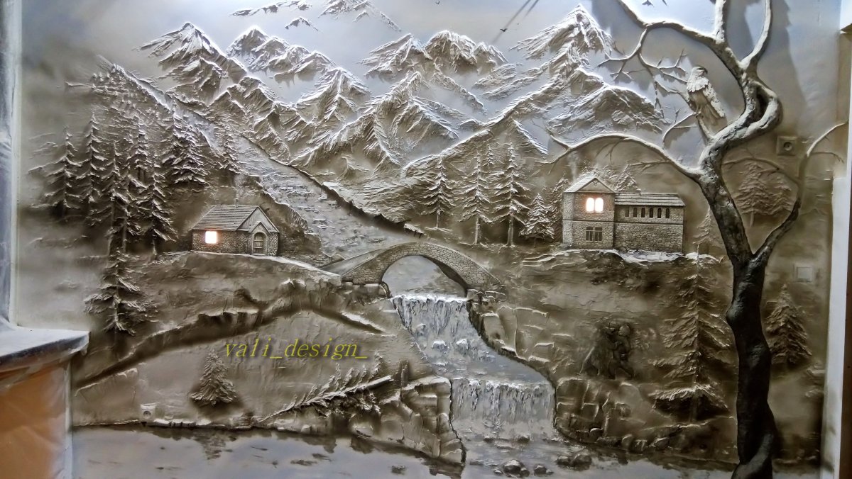 Барельеф Хабибов пейзаж