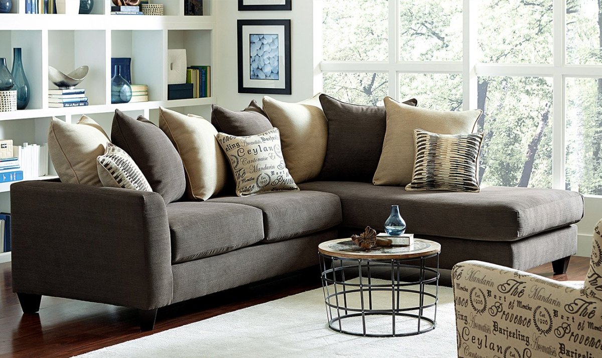 Диван серо коричневый