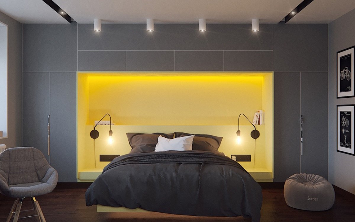 Ниши в стене с подсветкой