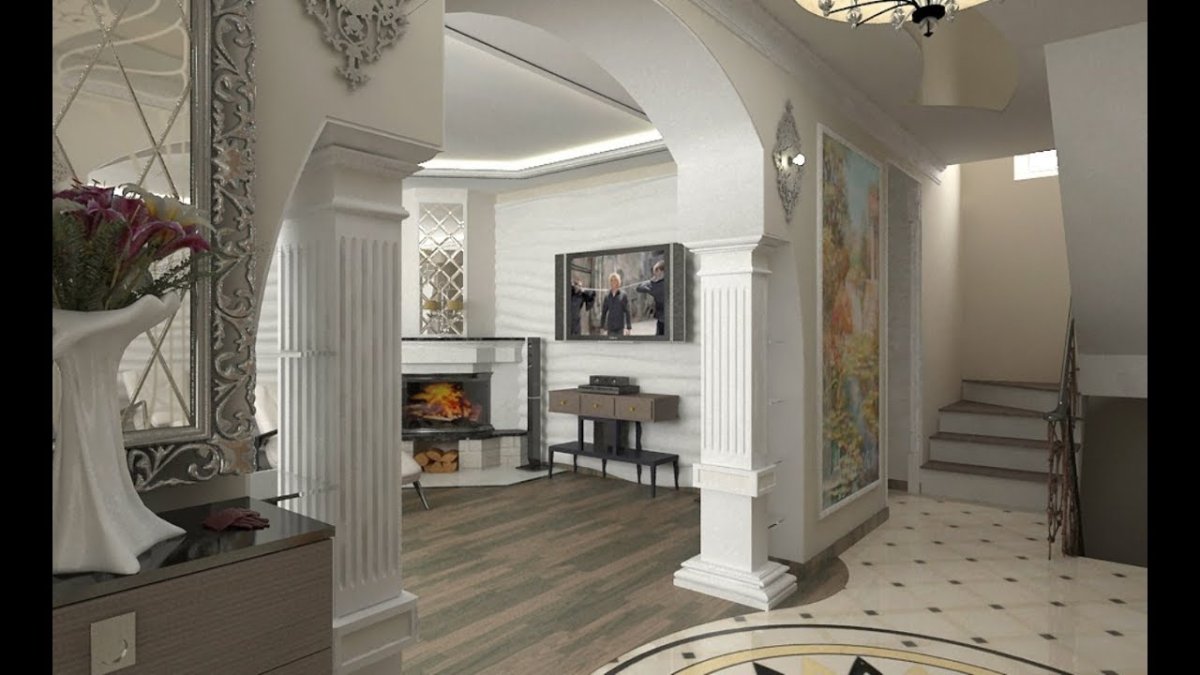 Колонны в прихожей