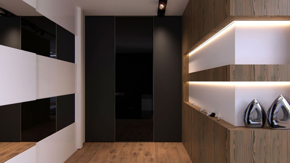 Шкаф без ручек