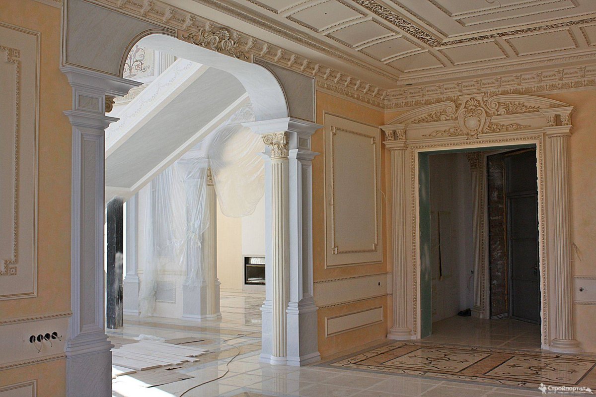 Арка проема из пенопластовых