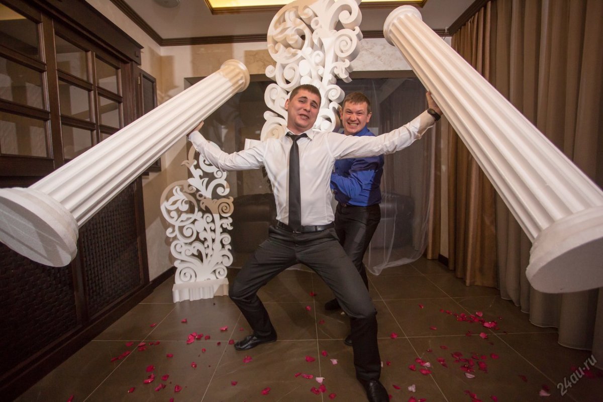 Свадебные колонны из пенопласта