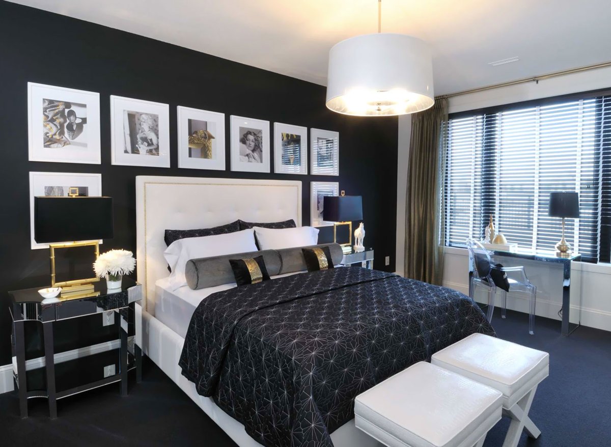 Темные оттенки в интерьере