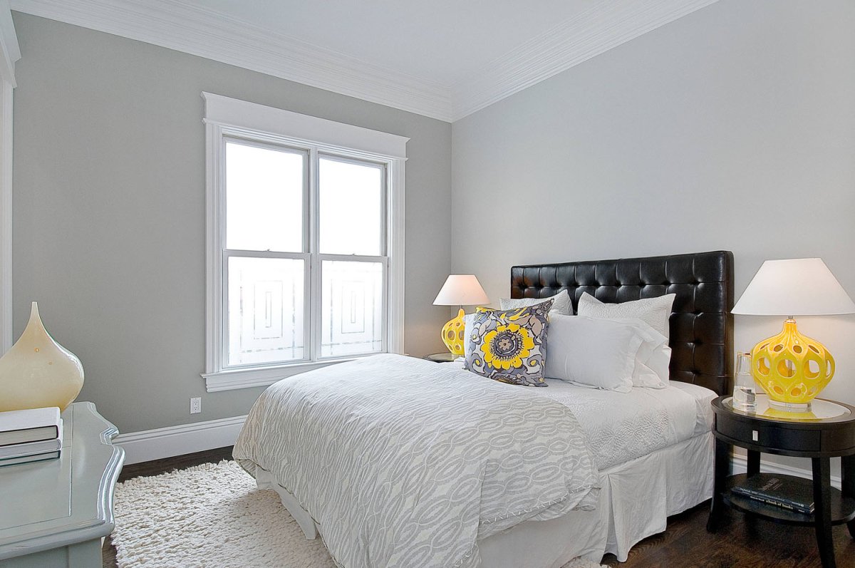 Крашеные стены в интерьере