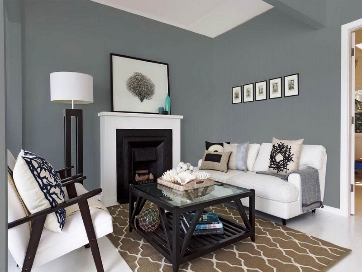 Серый и зеленый в интерьере