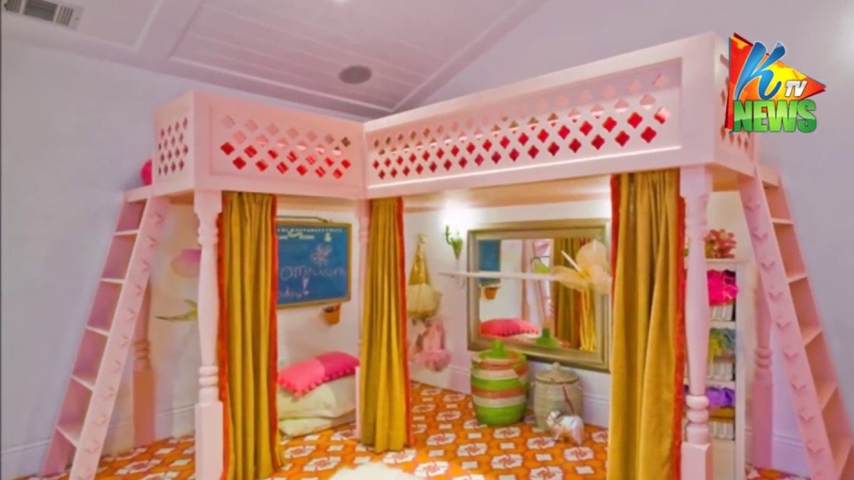 Двухъярусная кровать с игровой зоной