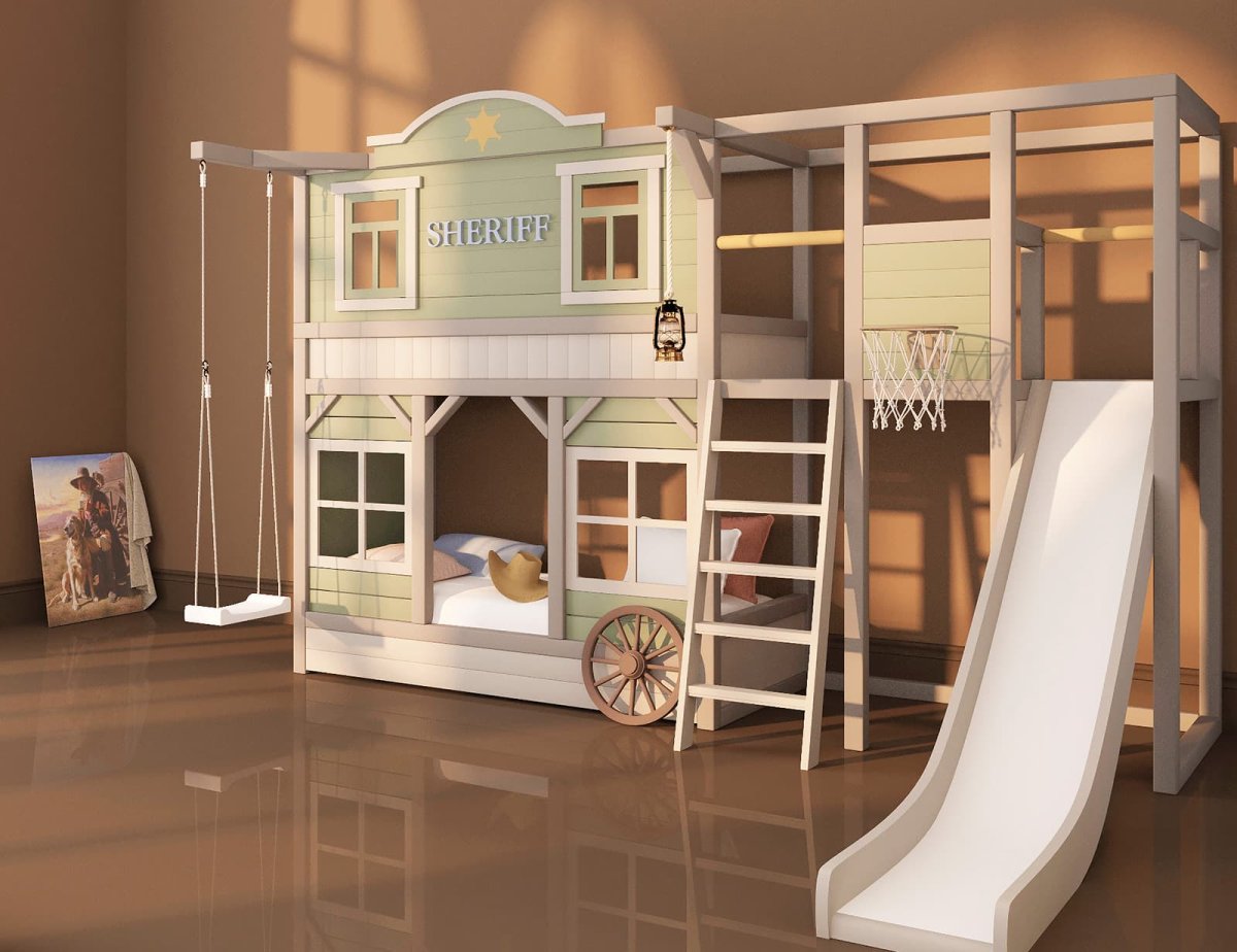 Кровать чердак с игровой зоной снизу