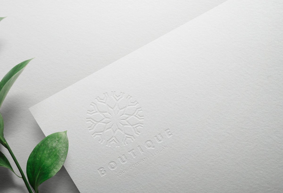 Мокапы для логотипов бумага