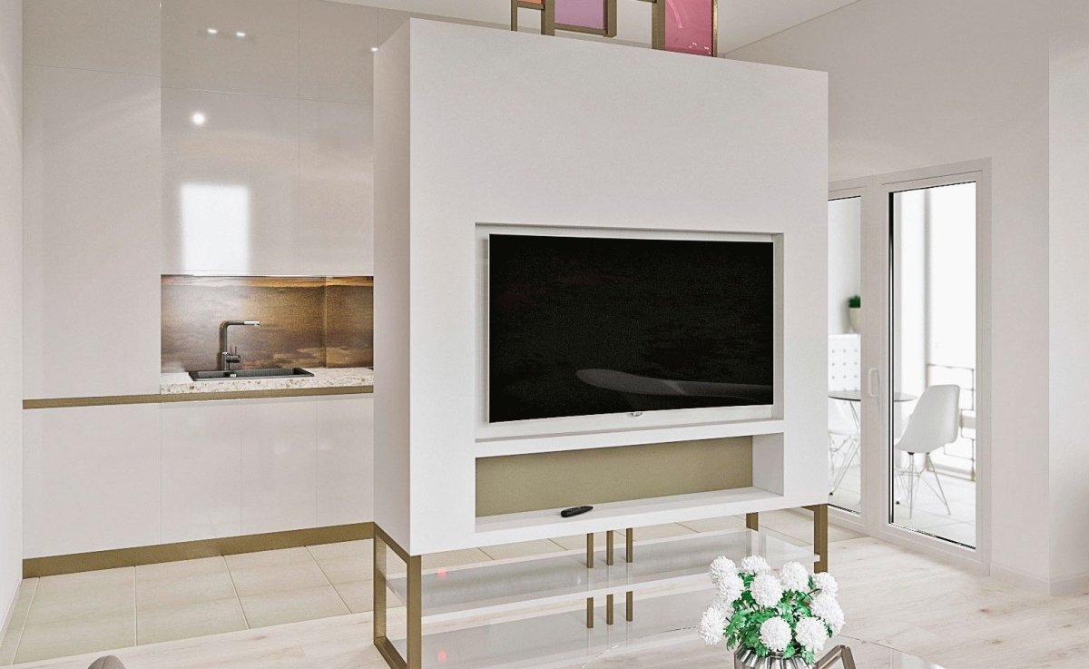 Телевизор на стене