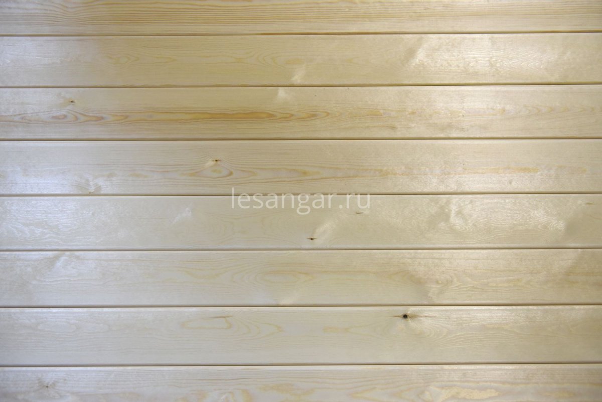 Вагонка штиль в доме из блоков