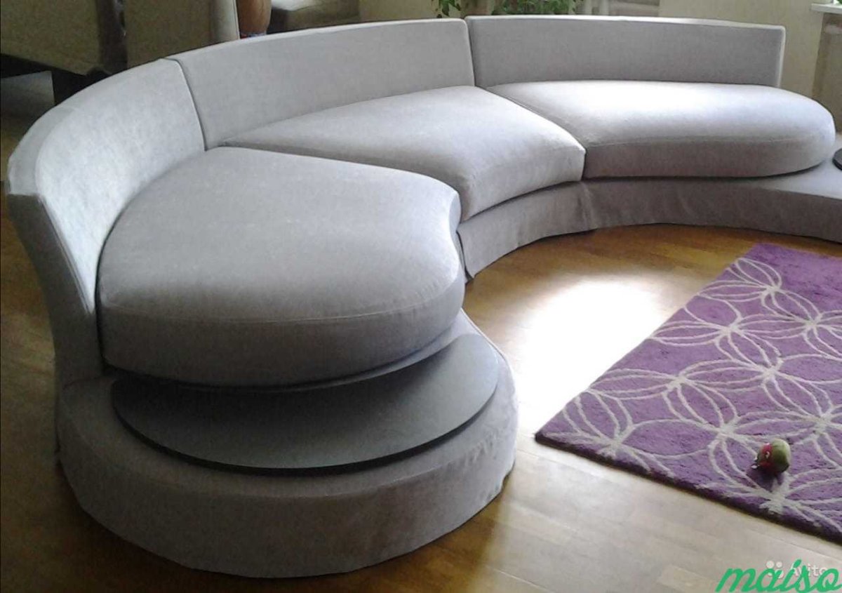 Чехол на полукруглый диван