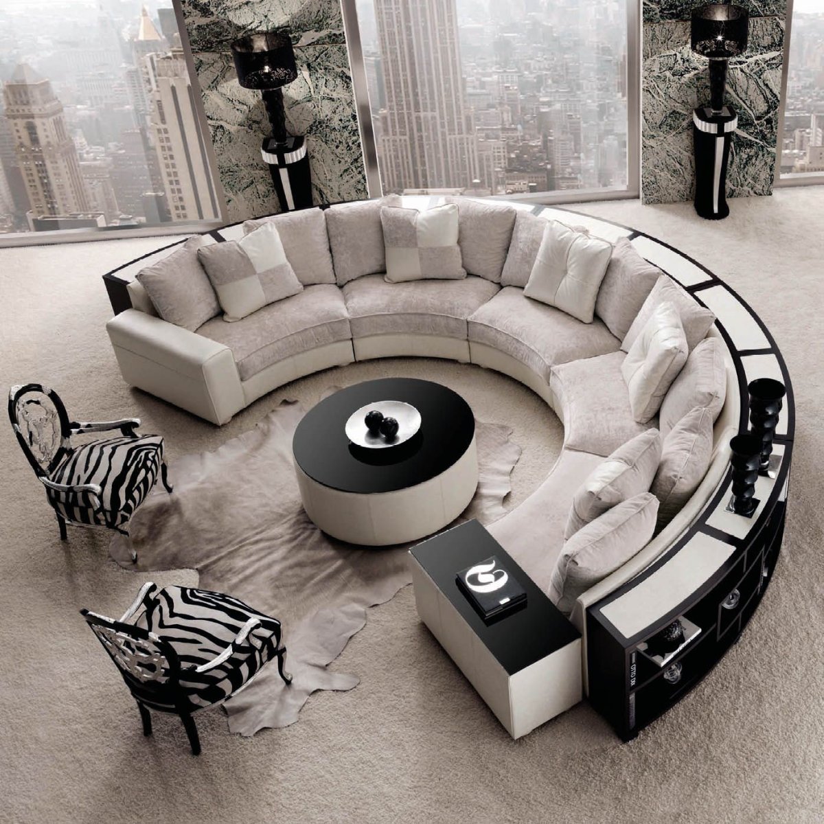 Круглый диван-кровать фабрика моон