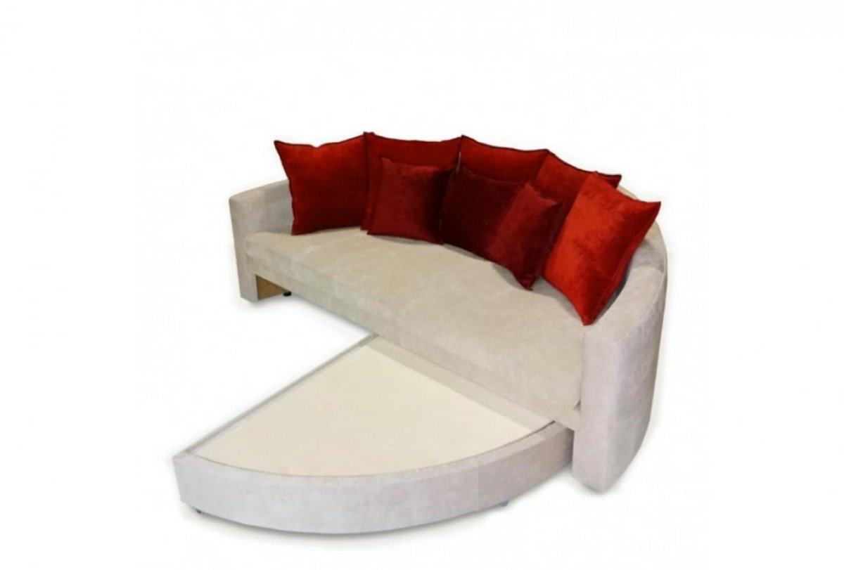 Divani casa a94 Contemporary bonded Leather Sectional Sofa & Ottoman