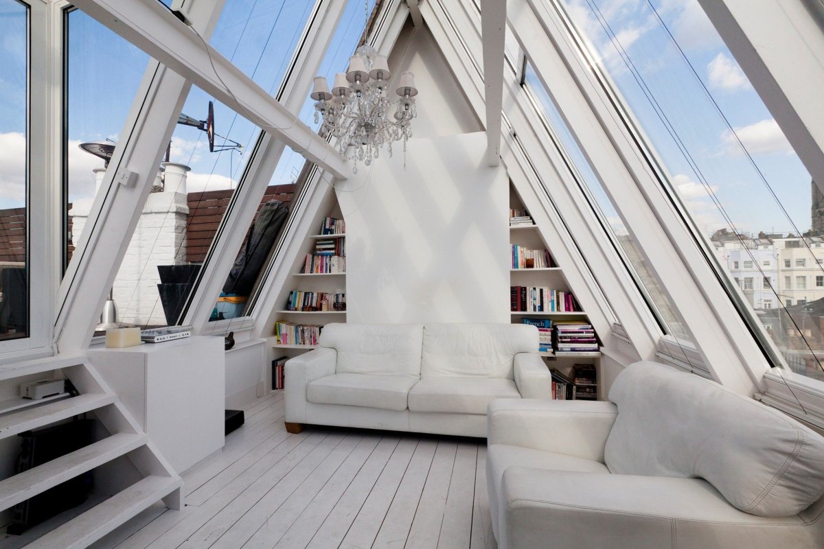 Панорамное остекление мансарды