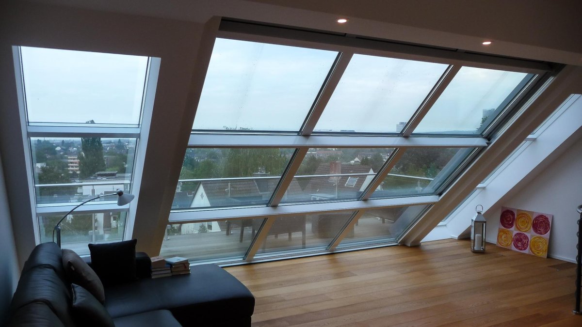 Панорамное остекление мансарды