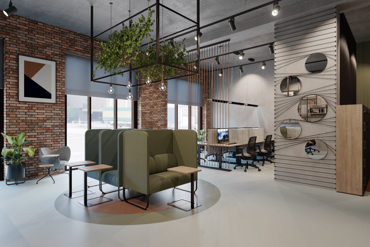 3d визуализация офиса