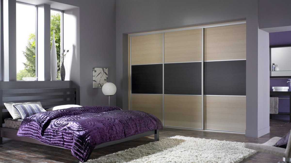 Шкаф из гипсокартона в спальне