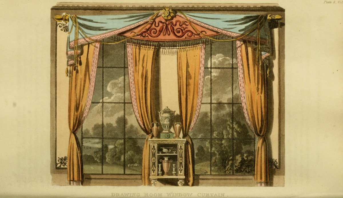 Занавеси на окна Барокко 17 век Франция